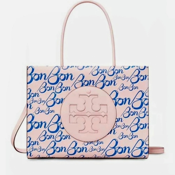 Tory Burch Pink and Blue Bon Bon Tote - Picture 1 of 7